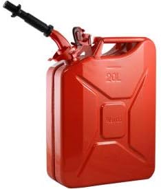 Wavian Jerry Can w/Spout & Spout Adapter, Red, 20 Liter/5 Gallon Capacity - 3009(3009)