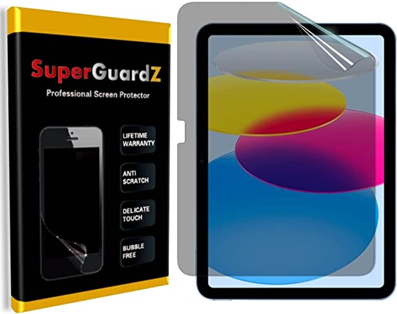 for iPad 10.9 inch (10th Gen, 2022) Screen Protector [Privacy, Anti-Spy] SuperGuardZ, Anti-Scratch, Anti-Bubble