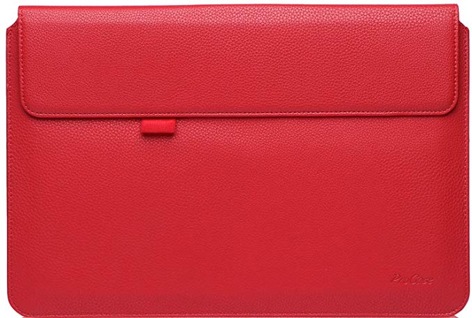 ProCase New Surface Pro Case / Surface Pro 4 3 Sleeve Case, 12 Inch Sleeve Bag Laptop Tablet Protective Cover for Microsoft New Surface Pro 2017 / Pro 4 3, Compatible with Type Cover Keyboard (Red)