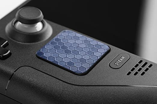 TouchProtect Steam Deck - Add Style, Tactile Feedback, and Protect your Steam Decks' Trackpads! More than just a skin. (Hex - Blue)