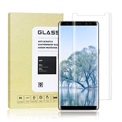 Galaxy Note 8 Screen Protector, Hoperain [Case Friendly] Tempered Glass Screen Protector Anti-Scratch,Bubble-Free,9H Hardness Premium Screen Protector for Samsung Galaxy Note 8 2017 (Clear)