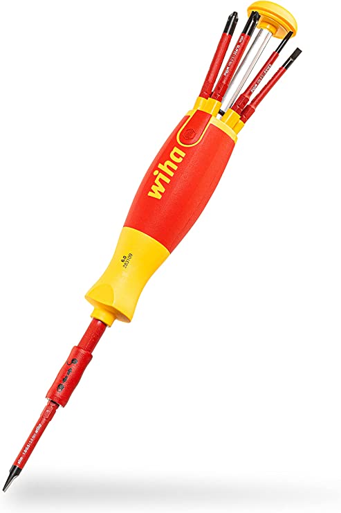 Wiha 38613, Schlitz/PH/SL PZ (Klemmschrauben) im Blister, Red Yellow