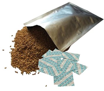 10 Dry-Packs 5 Gallon Mylar Bags and 10-2000cc Oxy-Sorb Oxygen Absorbers for Dried Dehydrated and Long Term Food Storage