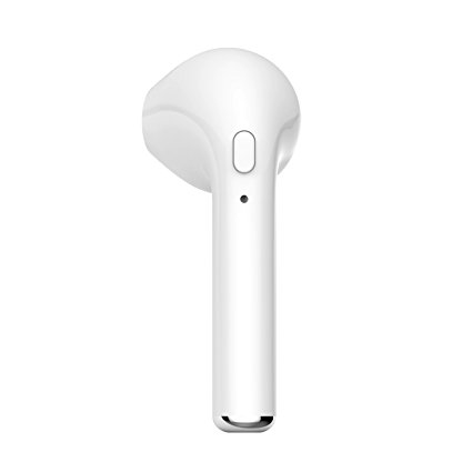 Cotop Bluetooth Earbud, 1 Piece Mini Wireless Headset With MIC In-Ear Earphone Earpiece Headphone for apple iPhone 7 7 plus 6s 6s plus Samsung(Single Left Ear White)