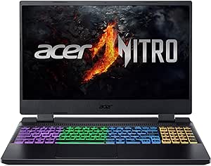 Acer Nitro 5 (AN515-58-941L) Gaming Laptop | 15.6 Inch FHD 144Hz Display | Intel Core i9-12900H | 16 GB RAM | 1 TB SSD | NVIDIA GeForce RTX 4060 | Windows 11 | QWERTZ Keyboard | Black