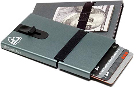 Card Blocr Mens Credit Card Holder Slim RFID Blocking Minimalist Wallet Metal Credit Card Holder