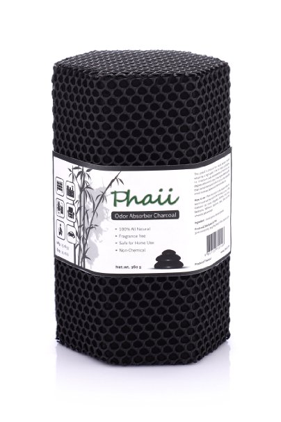 360G Bamboo Activated Charcoal Odor Absorber & Air Purifier | Natural Odor Eliminator Allergens & Pollution | Odor Removal | Shoe Deodorizer | Fragrance - Chemical Free | Perfect For Home & Office Use