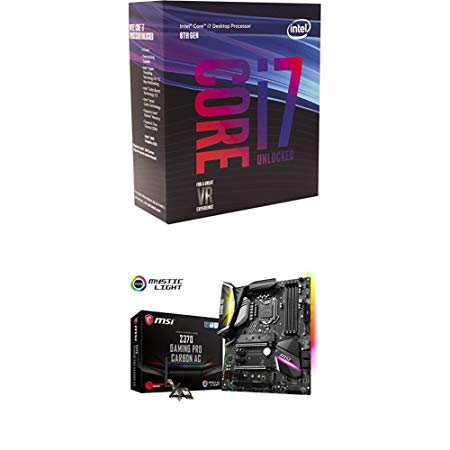 Intel i7-8700K   MSI Z370 Gaming Pro AC ATX Motherboard Bundle