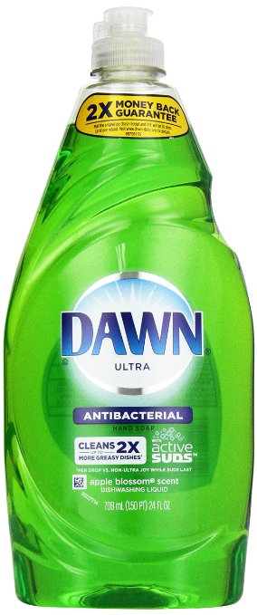 Dawn Ultra Antibacterial Hand Soap Apple Blossom Scent Dishwashing Liquid, 21.6 Fl Oz
