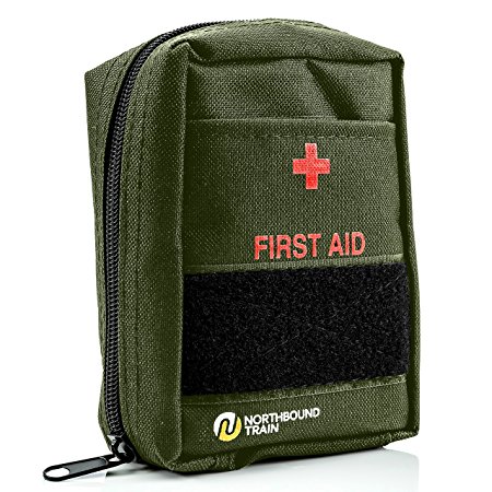 Northbound Train First Aid Kit, Fully Stocked - IFAK - Premium Contents for Tactical First Aid, Camping, Travel, and Hiking