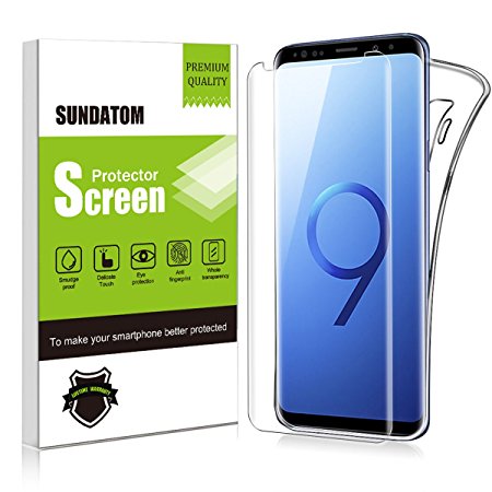 Galaxy S9  Screen Protector, 3D Tempered Glass Full Coverage High Definition Clear [Anti-Scratch] [Anti-Bubble] Case Friendly Screen Protector for Samsung Galaxy S9 Plus