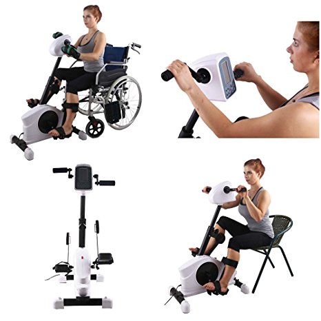Konliking 180W Electronic Physical Therapy and Rehab Bike Pedal Motorized Trainer for Handicap, Disabled and Stroke Survivor