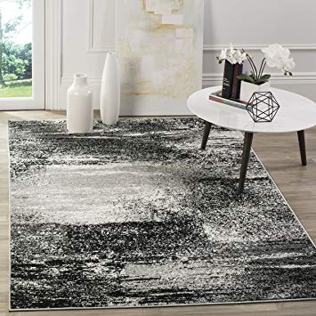 Safavieh Adirondack Collection ADR112G Silver and Multi Modern Abstract Square Area Rug (6' Square)