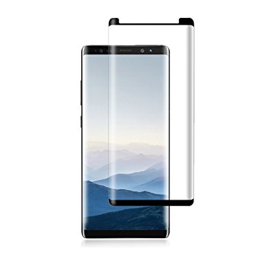 Galaxy Note 8 Glass Screen Protector,Auideas [Case Friendly] 3D Curved Tempered Glass Screen Protector For Samsung Galaxy Note 8 Black.