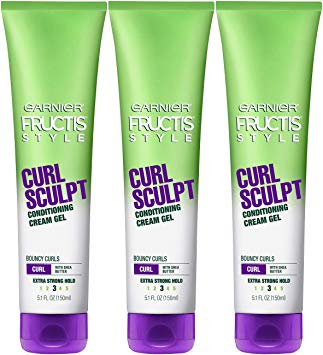 Garnier Fructis Style Curl Sculpt Conditioning Cream Gel 5 oz (Pack of 3)