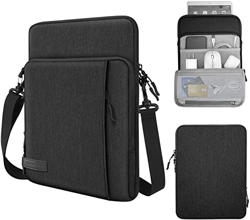 MoKo Sleeve Bag for 13.3 Inch Laptop,Carrying Pouch Sleeve Case with Pocket Fits Galaxy Tab S8  12.4",Surface Pro 8,MacBook Pro M1 Pro/M1 Max 14.2 2021/Air/Pro 13.3 2020,iPad Pro 12.9 2021,Chromebook