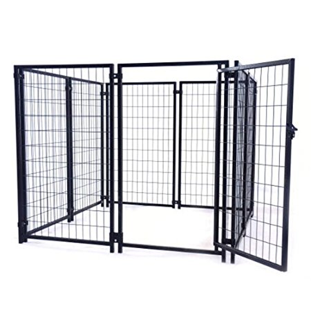 ALEKO 5ftx5ftx4ft Dog Kennel Heavy Duty Pet Playpen Dog Exercise Pen Cat Fence Run for Chicken Coop Hens House