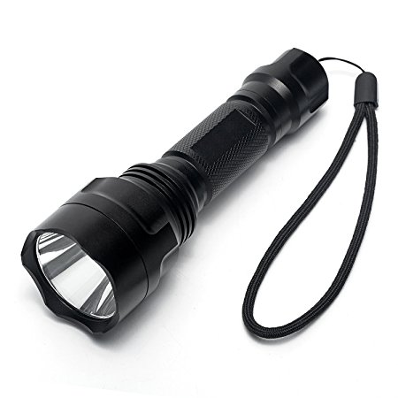 ONSON 900 Lumens Handheld Flashlight,Portable Outdoor LED Tactical Flashlight,Polished Reflector, Water Resistant for Cycling/Biking/Camping/Hiking/Hunting,3 Modes Using 18650 Battery( Not Included)