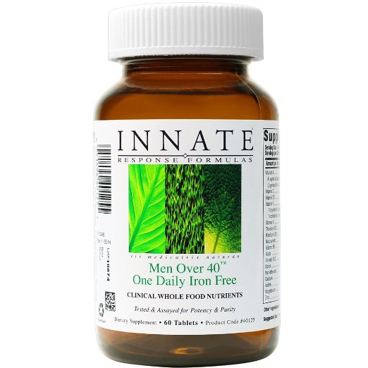 Innate Response - Men Over 40 One Daily Iron Free, Foundational Multivitamin Formula for Men in One Convenient Tablet, 60 Tablets