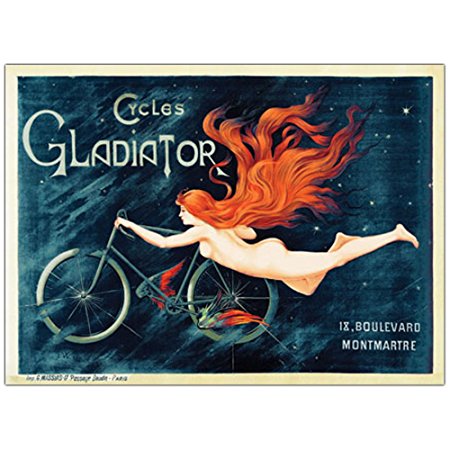 Cycles Gladiator by Georges Massias, 35x47-Inch Canvas Wall Art
