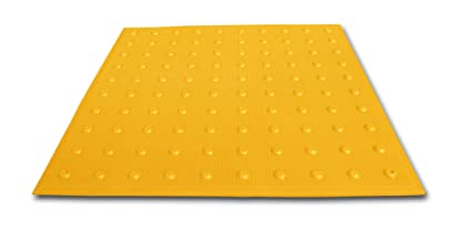 UltraTech 0752 Urethane Retrofit Ultra-ADA Warning Pad with Raised Truncated Dome Design, 5' Length x 2' Width, Yellow