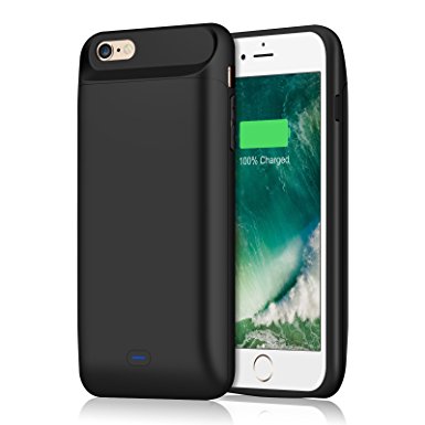 iPhone 8 /iPhone 7 Battery Case,5000mAh Battery Pack Charger Case for iPhone 7 8 Extended Portable Battery Charging Case for iPhone 7,iPhone 8 (4.7 inch) - Black