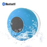 LeadTry Wireless Waterproof Bluetooth Shower Speaker30 Speaker Mini Water Resistant Speaker Handsfree Portable Speakerphone with Built-in Mic 6hrs of Playtime Control Buttons and Dedicated Suction Cup for Showers Bathroom Pool Boat Car Beach and Outdoor Use