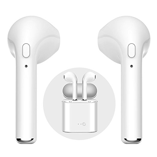 Mini Wireless Earbuds,Wireless Bluetooth Earbuds Mini In-Ear Headsets Sports Earphone with Charging Box for iphone X, 8, 8plus, 7, 7 plus, 6s, Samsung Galaxy, IOS, Android Smart Phones
