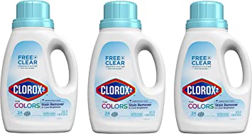 Clorox 2 for Colors, Free & Clear Stain Remover and Color Brightener, 33 Ounces (package May Vary) (Three Pack)