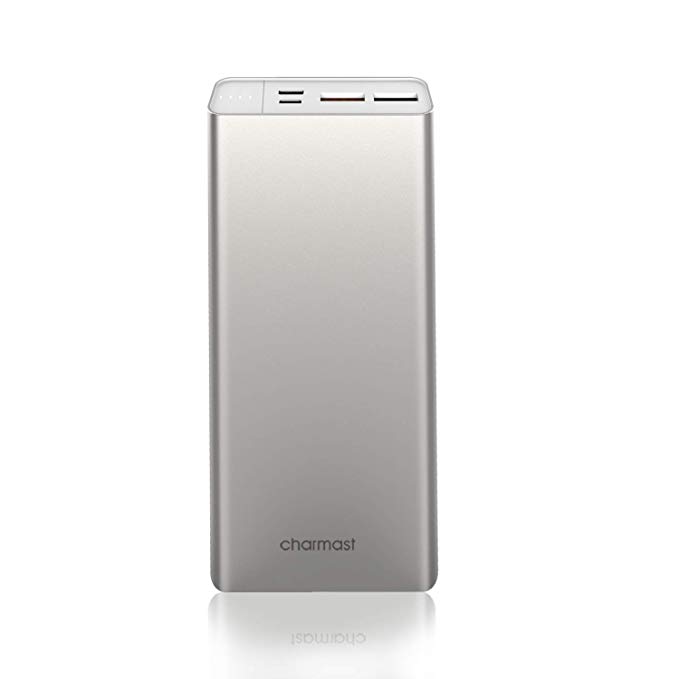 Charmast 20800mAh Portable Charger USB C Power Bank with Power Delivery Tech, Quick Charge 3.0 Battery Pack for Type C MacBook/Pro, Nintendo Switch, iPhone X/8, Google Pixel 2, Samsung Galaxy and More (Silver)