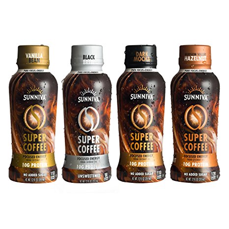 Sunniva Super Coffee Variety Pack, Pack Of 4