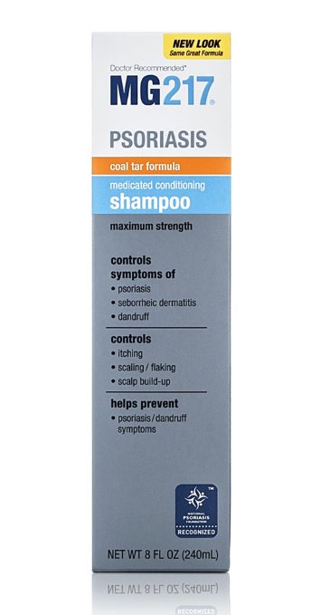 MG217 Psoriasis Medicated Conditioning Coal Tar Formula Shampoo 8 Fluid Ounce