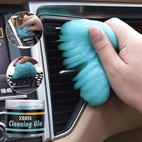 XBRN Cleaning Gel for Car Detailing Putty Cleaning Putty Detailing Gel Detail Tools Car Interior Cleaner Universal Dust Removal Gel Vent Cleaner Keyboard Cleaner for Laptop,Car Vents (Blue)