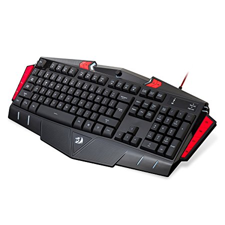 Redragon ASURA LED 7 Colour Backlit Gaming Keyboard with Water-Resistant Design