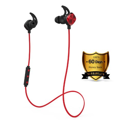 Bluetooth Headphones, Wireless Noise Cancellation Magnetic Earbuds Runner Headset Sport Earphones with Mic for Running, Gym, Exercise and Workout