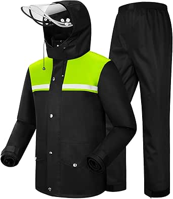 iCreek Rain Suit Waterproof Jacket and Trouser Suit Raincoat for Men and Women Outdoor All-Sport Breathable Anti-storm