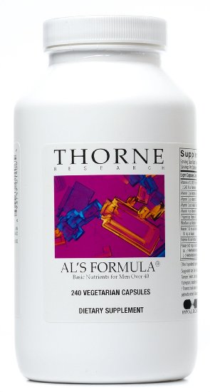 Thorne Research - Al's Formula - Vitamin-Mineral Supplement For Men Over 40 - 240 Vegetarian Capsules