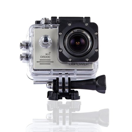 DBPOWER Original EX5000 WIFI 14MP FHD Sports Action Camera waterproof with 2 Improved Batteries and free Accessories