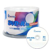 Smart Buy Logo 50 Pack DVD Plus R Dvdr Dl 85gb 8x Double Layer Blank Data Record 50 Discs Spindle