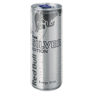 Red Bull, Special Silver Edition, 48 Cans With Each 0.25 Litre From Austria, Original Red Bull With Citrus Taste