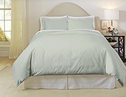 Pointehaven 500 Thread Count Duvet Set, King, Sage