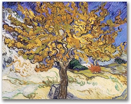 Mulberry Tree, 1889 by Vincent van Gogh, 26x32-Inch Canvas Wall Art