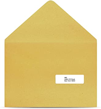 AmazonBasics Fast Peel Address Labels for Laser/Inkjet Printers, White, 1 x 2-5/8 Inch Label, 3,000 Labels