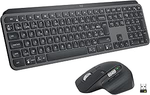 Logitech MX Keys for Business clavier sans fil rétroéclairé et MX Master 3 for Business souris sans fil , Windows/Mac/Linux, récepteur USB Logi Bolt, Bluetooth, suivi de toutes les surfaces, AZERTY FR