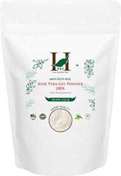 100% Pure Aloe Vera Gel Powder 200X - Highly Concentrated Spray Dried Gel Powder- (100g) Suitable for Health and Personal Care formulations