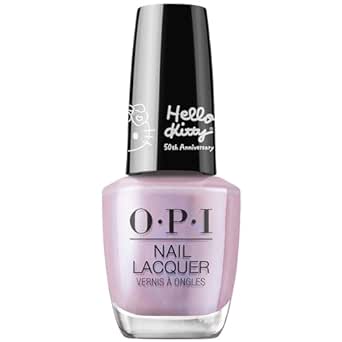 OPI Nail Lacquer, Up to 7 Days of Wear, Chip Resistant & Fast Drying, Hello Kitty 50th Collection, 0.5 fl oz