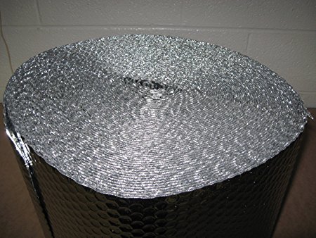 1/8" Insulated Metalized Mylar Double Foil Bubble Wrap, 48" X 125' Per Roll