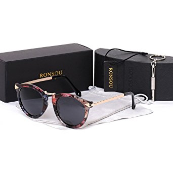 Ronsou Womens Fashion Designer Polarized Sunglasses 100% UV400 Protection Sun Glasses