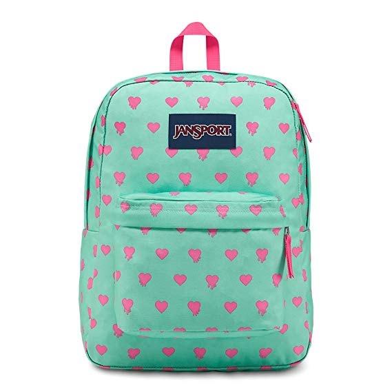 JanSport Superbreak Backpack - Cascade Bleeding Hearts - Classic, Ultralight