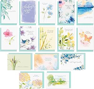 American Greetings Deluxe Boxed Sympathy Card Assortment (15-Cards)